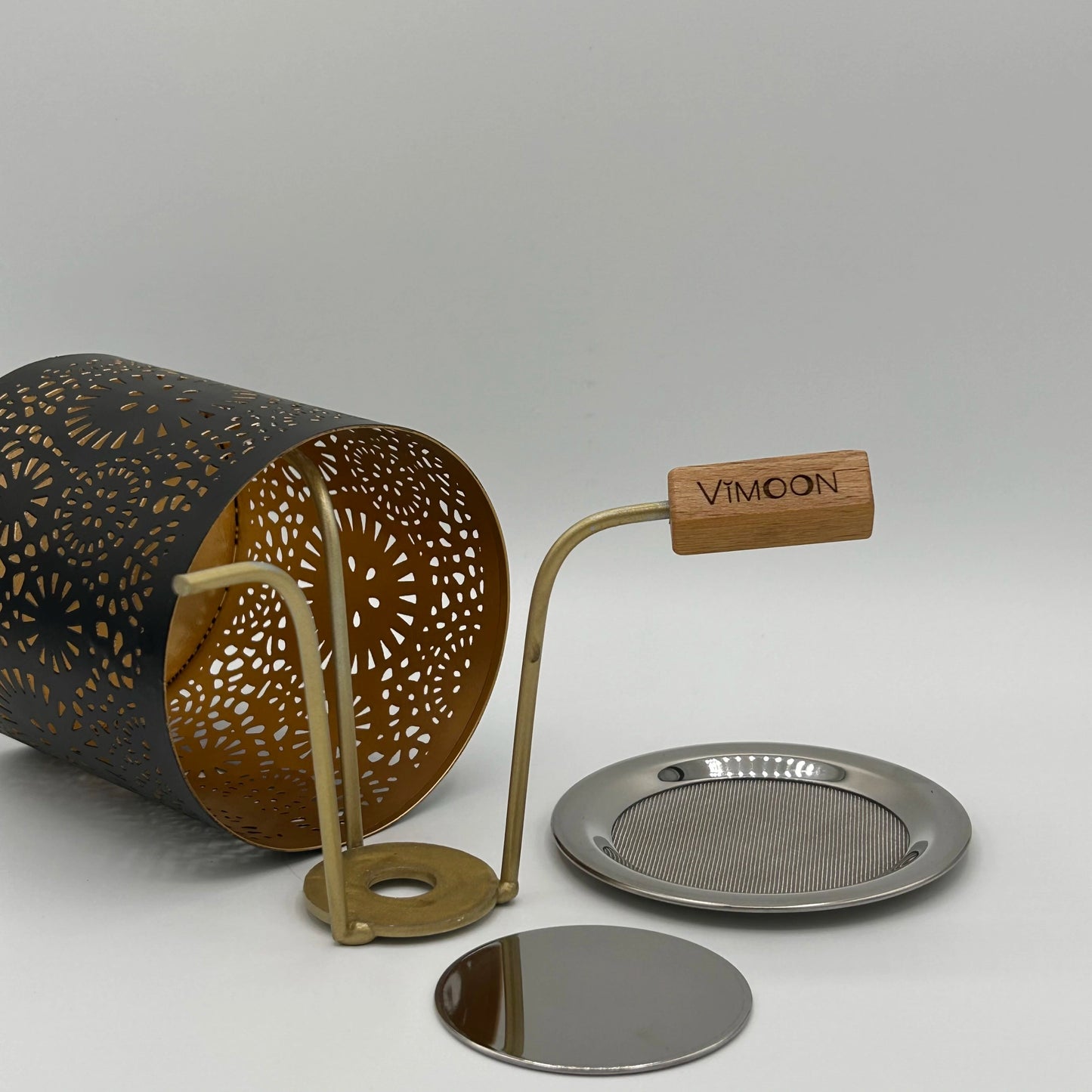 Räucherstövchen / Weihrauchbrenner " Mandala mit Räuchersieb und Räucherplättchen und Teelichteinsatz für Räucherwerke und Weihrauch