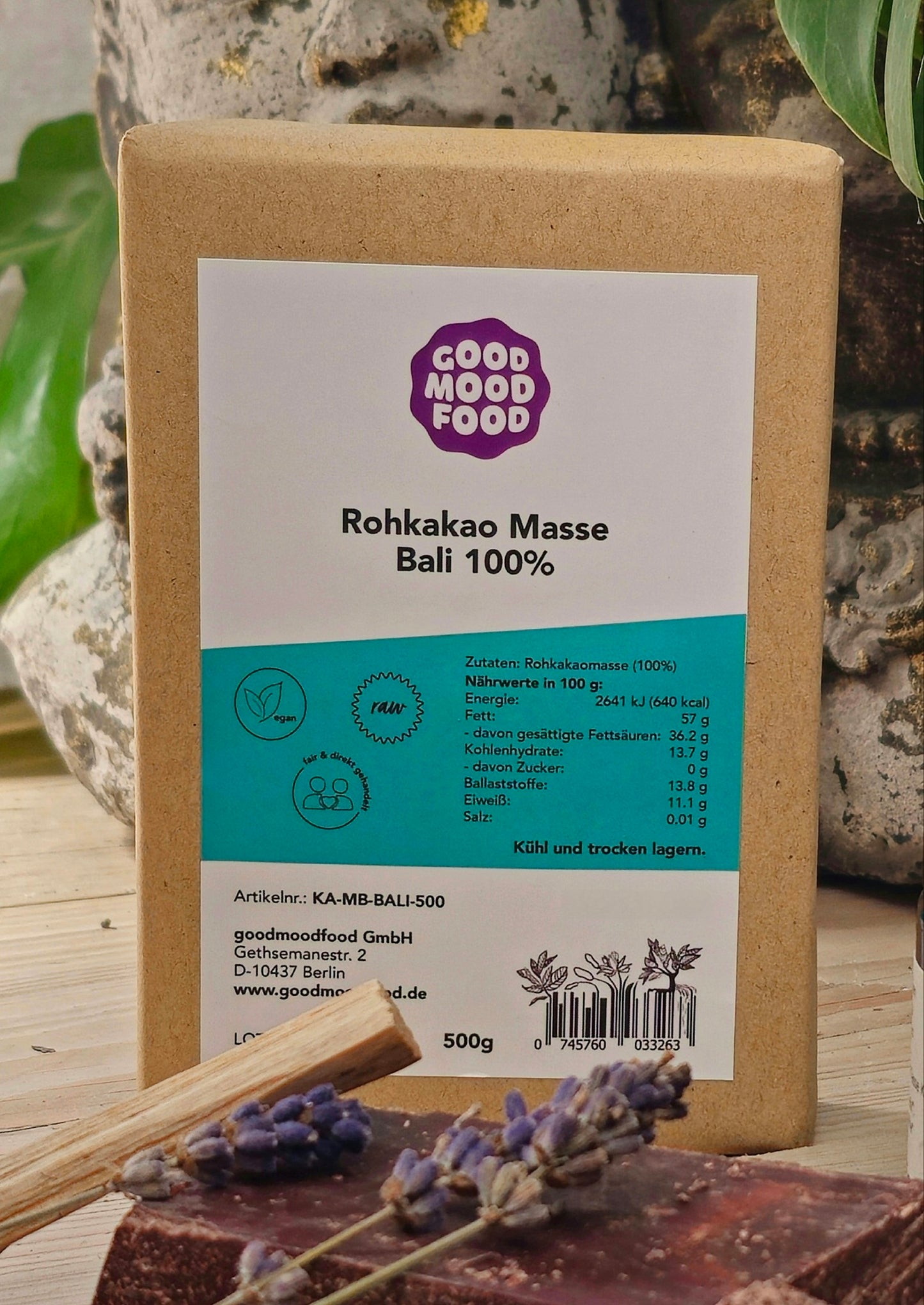 Rohkakao Masse Bali 100% Rohkakao