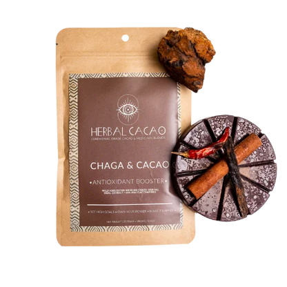 Rohkakao mit Chaga, Vitalpilzkakao, zeremonielle Qualität, Kakaozeremonie, bio