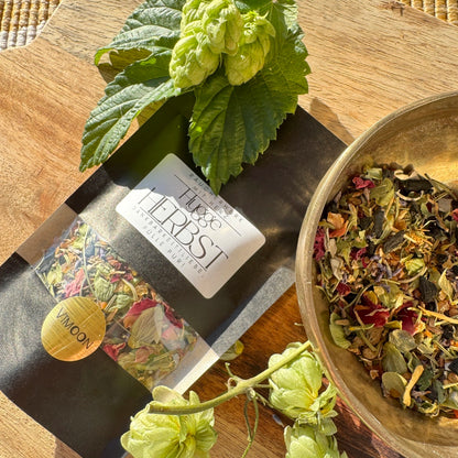 Räuchermischung "hygge Herbst" mit Hopfen, Rosenblüten, Lavendel, Salbei