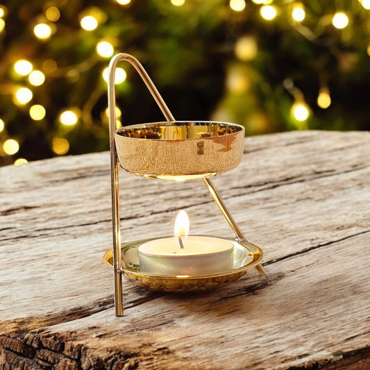 Weihrauchbrenner für Räucherwerk und Weihrauch gold, für die Rauhnächte oder als besonderes Geschenk zu Weihnachten