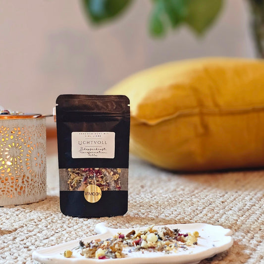 Räucherwerk im Standbodenbeutel mit Weihrauch, Kamille, Lavendel und mehr für Jahreskreisräucherung Litha , spirituelle Rituale und Meditation, Rauhnächte