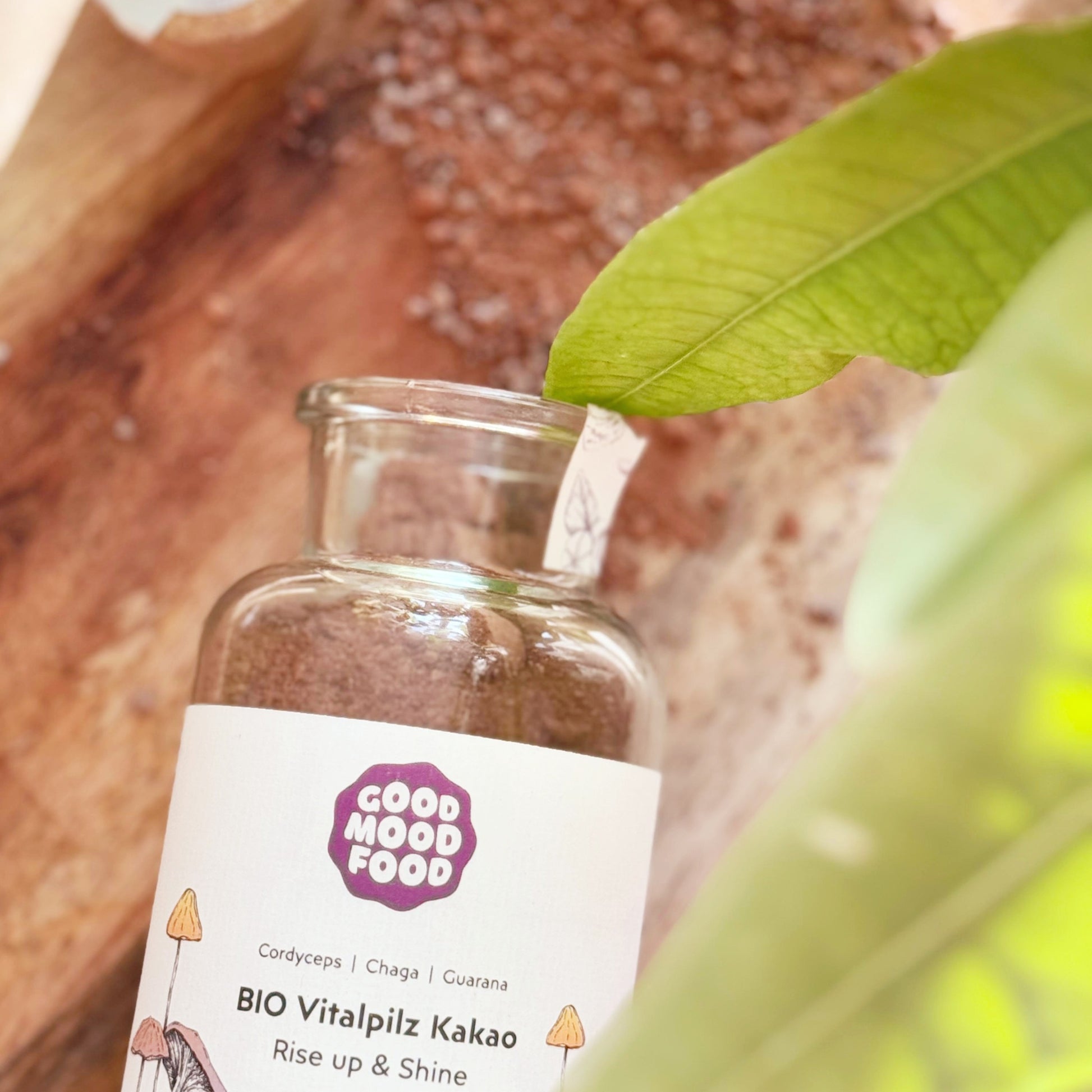 Bio Vitalpilz Rohkakao, Trinkschokolade, Ritualkakao "rise up and shine" 